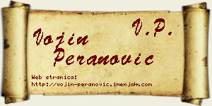 Vojin Peranović vizit kartica